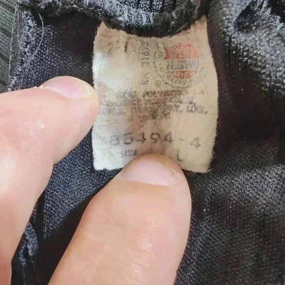 Vintage Black Ribbed Mock Turtleneck Sweater made in USA Sz L - Picture 4 of 4